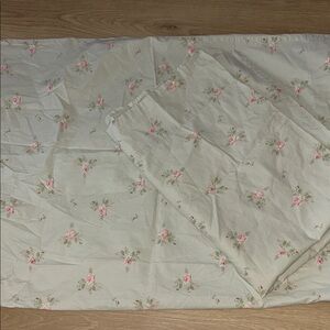 Simply Shabby Chic green floral rosebud pillowcases